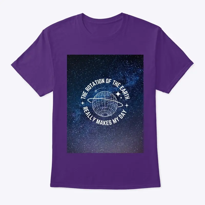 “Earth spin”Classic Crew Neck T-Shirt