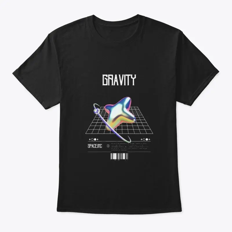 "Gravity"Classic Crew Neck T-Shirt